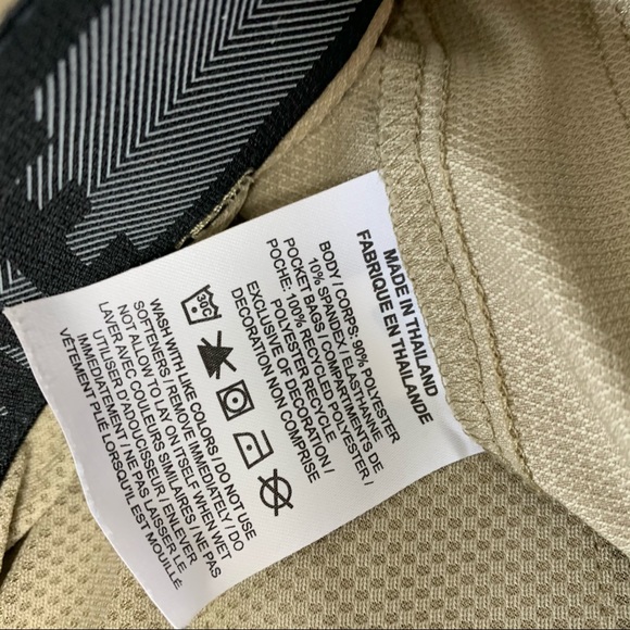 NIKE 2Pr Beige Navy Blue Golf Dri Fit Shorts 42 - Picture 3 of 11